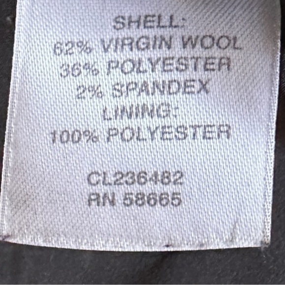 Classiques Entier Virgin Wool Blend Classic Black 3 Button Blazer Size 4 - Picture 8 of 9